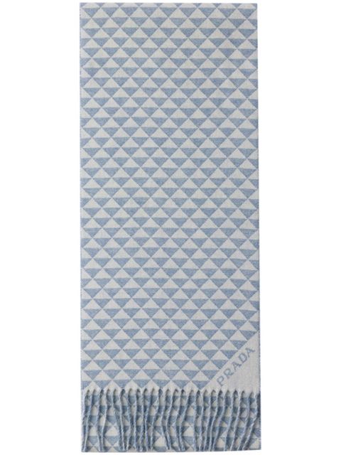 Prada Symbole scarf - Blue - zdjęcie produktu nr 1