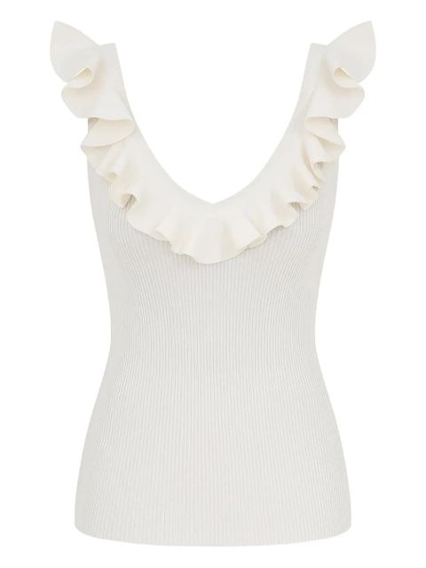 ZIMMERMANN Awaken ribbed top - White - zdjęcie produktu nr 1