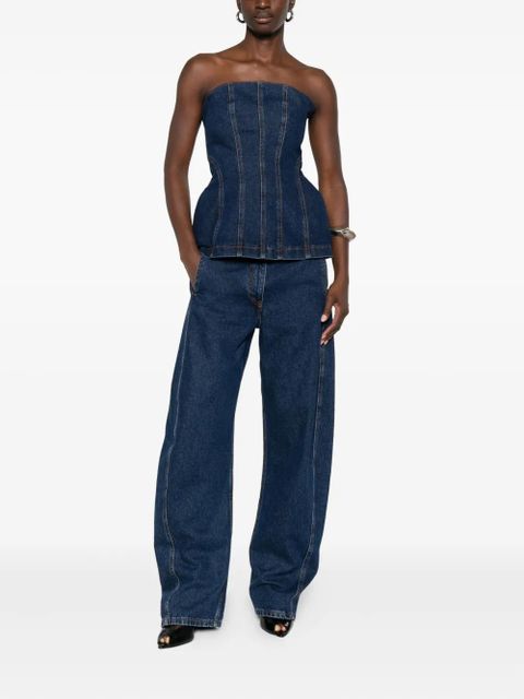 Magda Butrym denim corset - Blue