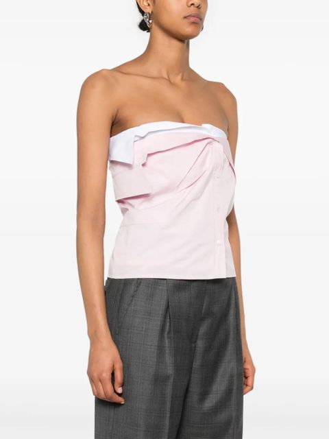 Miu Miu poplin top - Pink