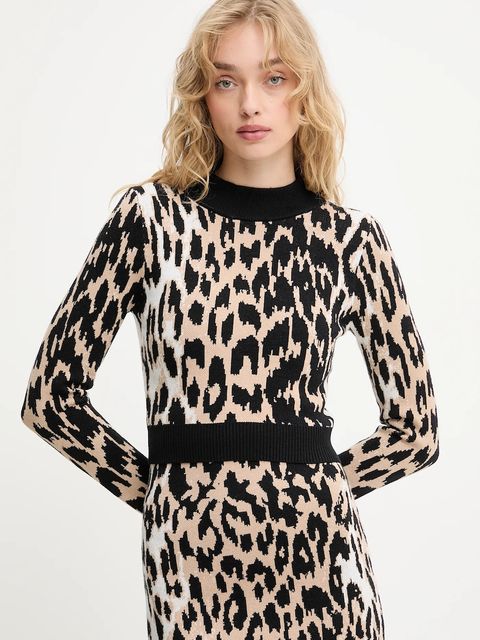 Answear.LAB sweter i spódnica damski kolor beżowy - zdjęcie produktu nr 2