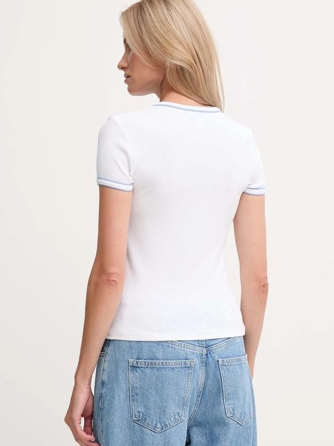 Calvin Klein Jeans t-shirt damski kolor biały LV047D201G