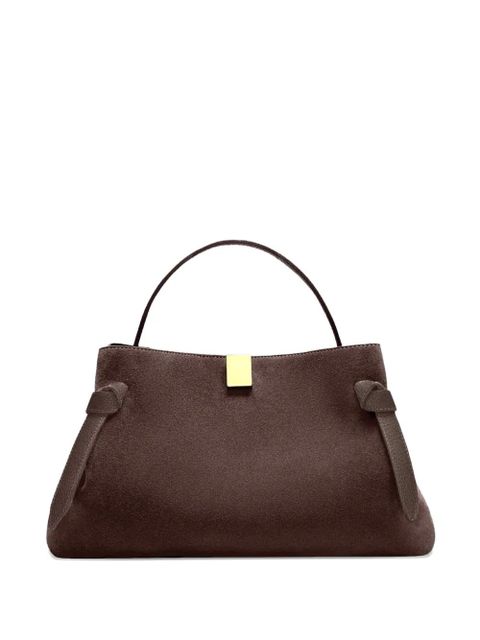 Yuzefi Gyoza suede tote bag - Brown - zdjęcie produktu nr 1