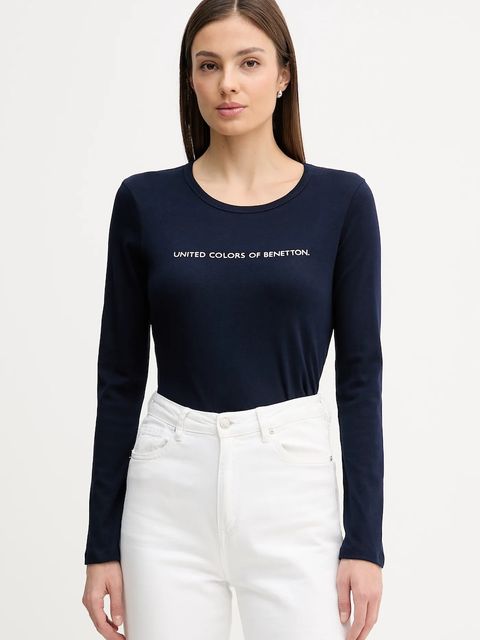 United Colors of Benetton longsleeve bawełniany - zdjęcie produktu nr 1