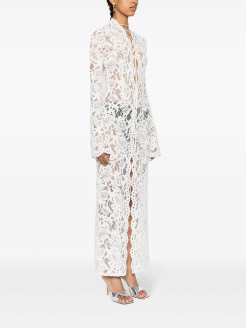MANURÍ Sally lace midi dress - White - zdjęcie produktu nr 2