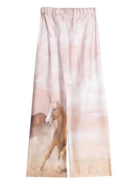 The Attico graphic trousers - Neutrals - zdjęcie produktu nr 2