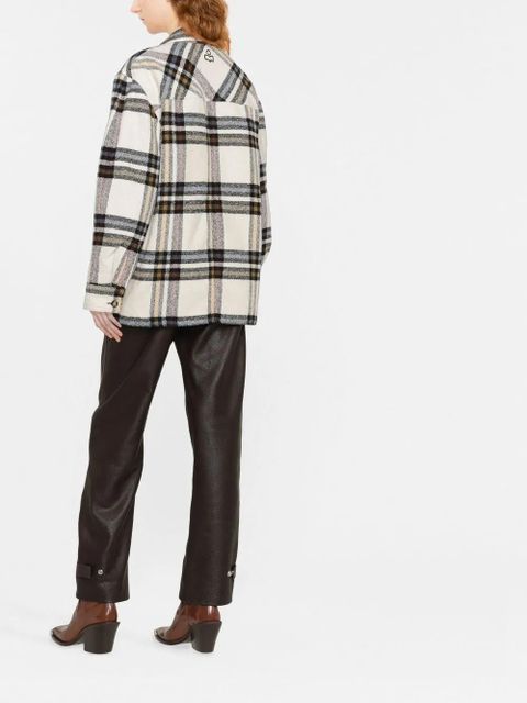 MARANT ÉTOILE Every padded oversized coat - White