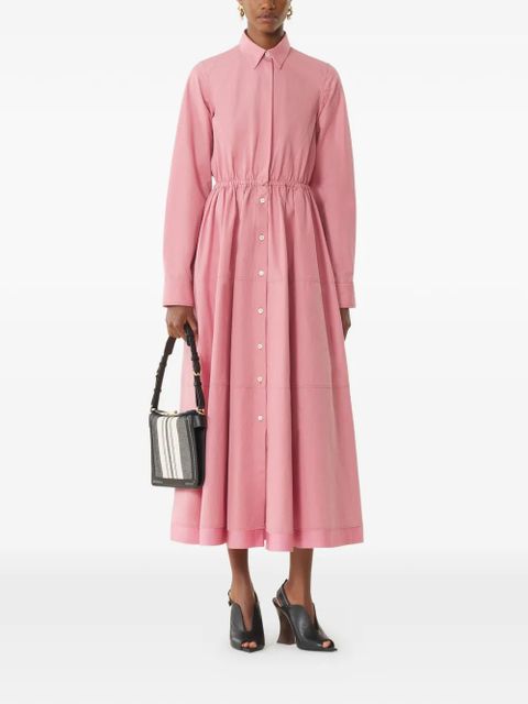 Lanvin long-sleeve button midi dress - Pink - zdjęcie produktu nr 2