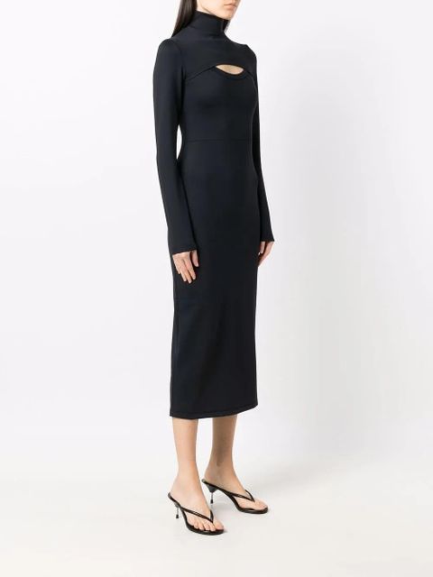 AMBUSH cut-out mid-length dress - Black