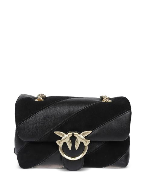 PINKO Galleria Love quilted-leather chain crossbody bag - Black - zdjęcie produktu nr 1