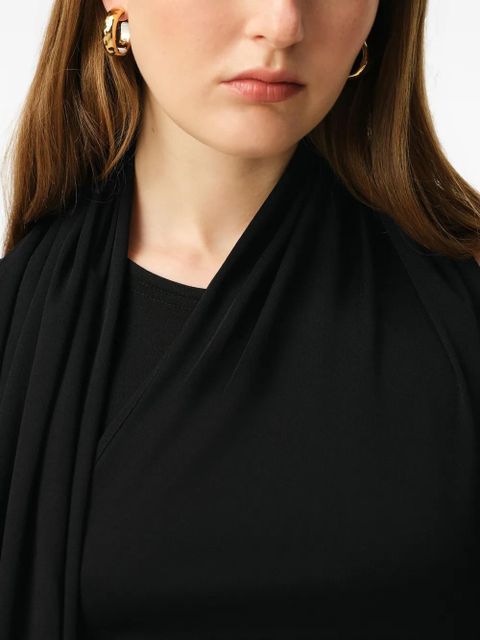 AMI Paris sleeveless lavaliere maxi dress - Black