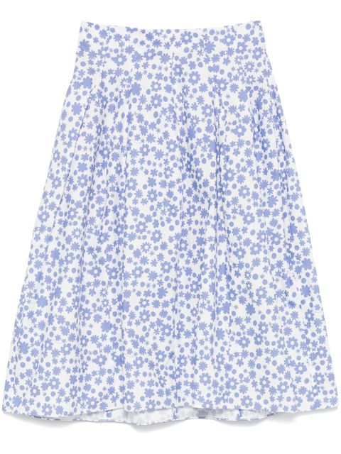 Marni poplin midi skirt - White - zdjęcie produktu nr 1