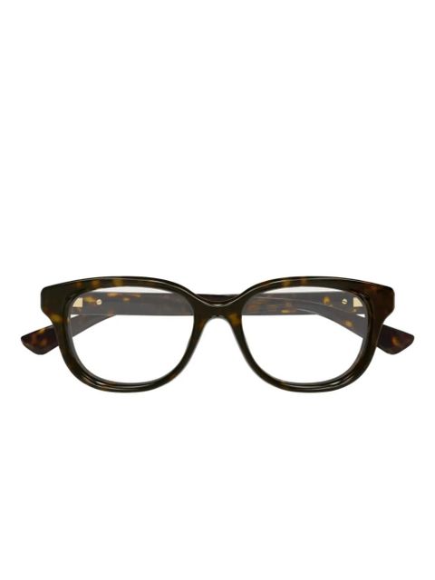Gucci Eyewear round-frame glasses - Brown