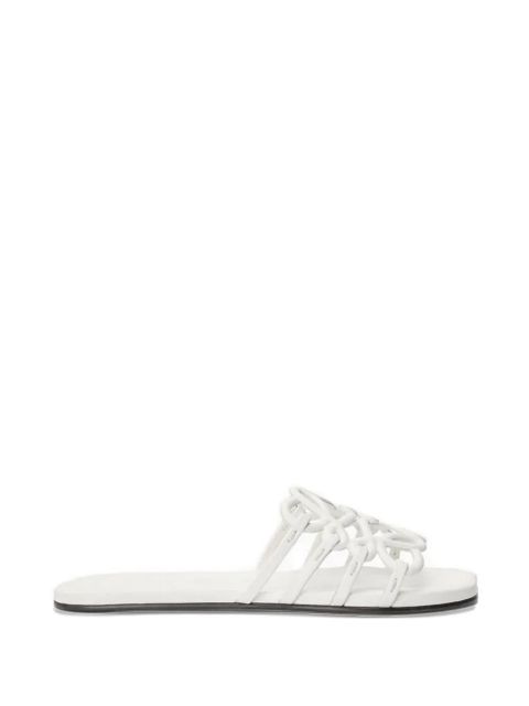 LOEWE leather flat sandals - White - zdjęcie produktu nr 1