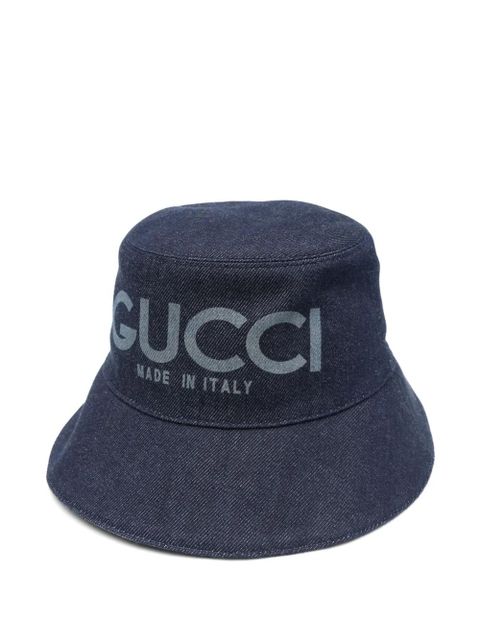 Gucci denim bucket hat - Blue - zdjęcie produktu nr 1