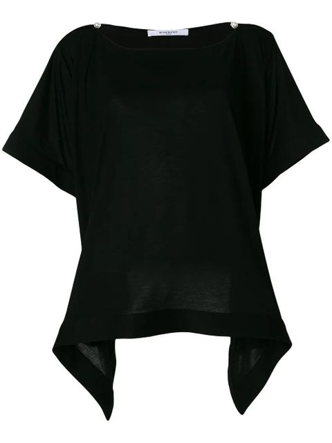 Givenchy draped hem T-shirt - Black - zdjęcie produktu nr 1