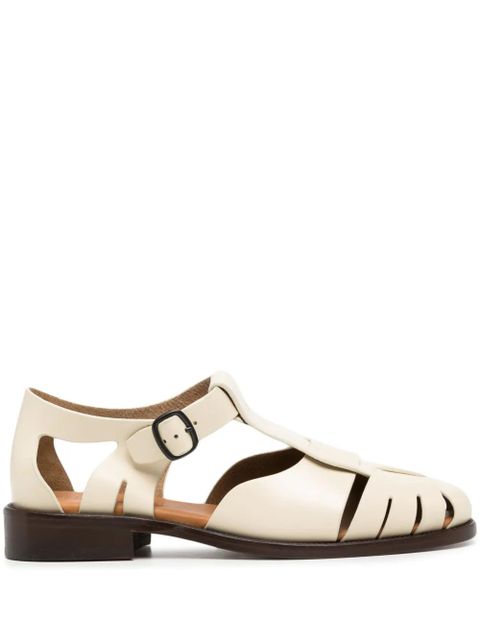 Hereu Pesca cut-out leather sandals - Neutrals - zdjęcie produktu nr 1