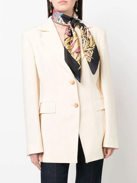 Ferragamo India-print silk scarf - Black - zdjęcie produktu nr 2