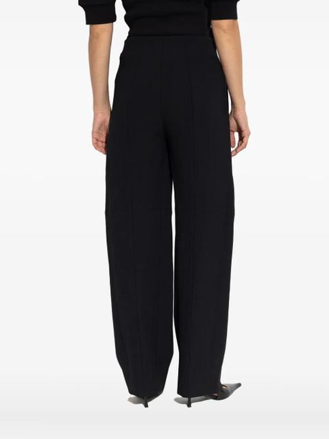 Victoria Beckham pleated side-pocket trousers - Black