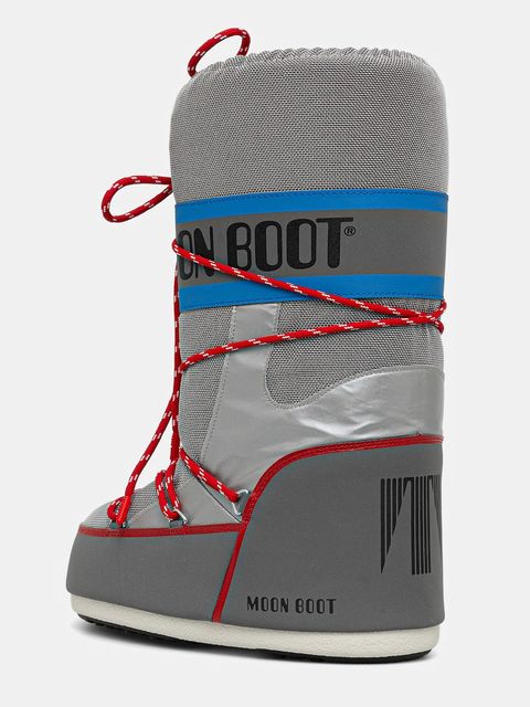 Moon Boot śniegowce MB ICON SPACE RACING kolor szary 80D1403030 HF04