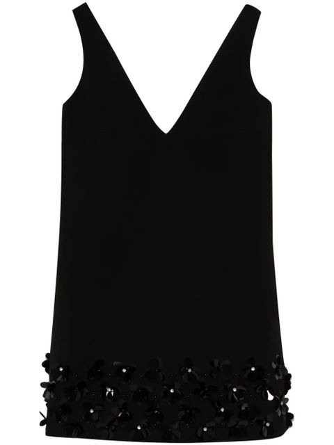 Self-Portrait 3D-sequins crepe mini dress - Black - zdjęcie produktu nr 1