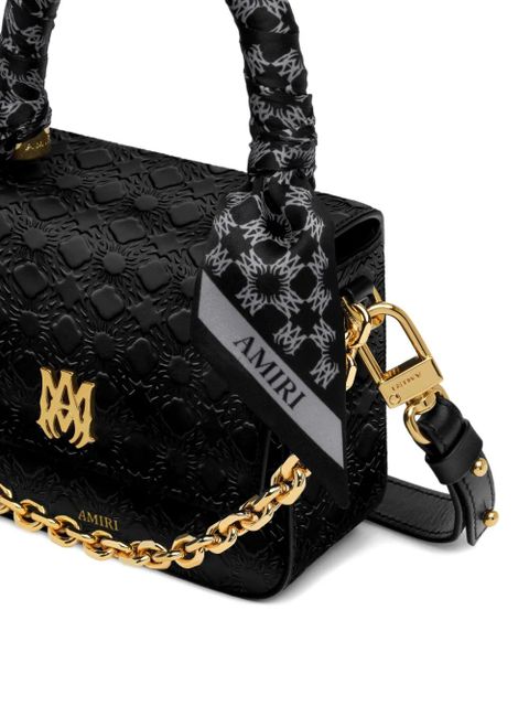 AMIRI micro Ma Quad embossed tote bag - Black