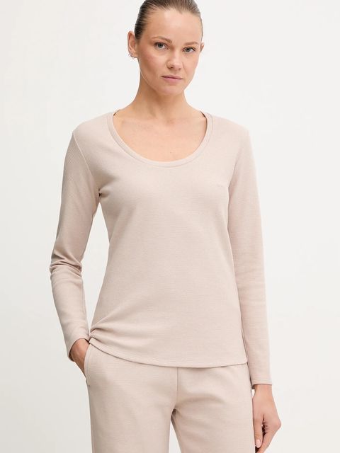 BOSS longsleeve lounge kolor beżowy 50550316 - zdjęcie produktu nr 1