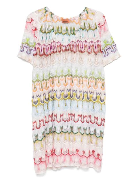 Missoni crochet-knit mini dress - White - zdjęcie produktu nr 1