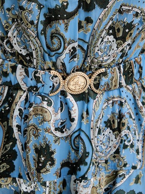 Guess sukienka CLARISSE kolor niebieski mini rozkloszowana W5BK53 W2770