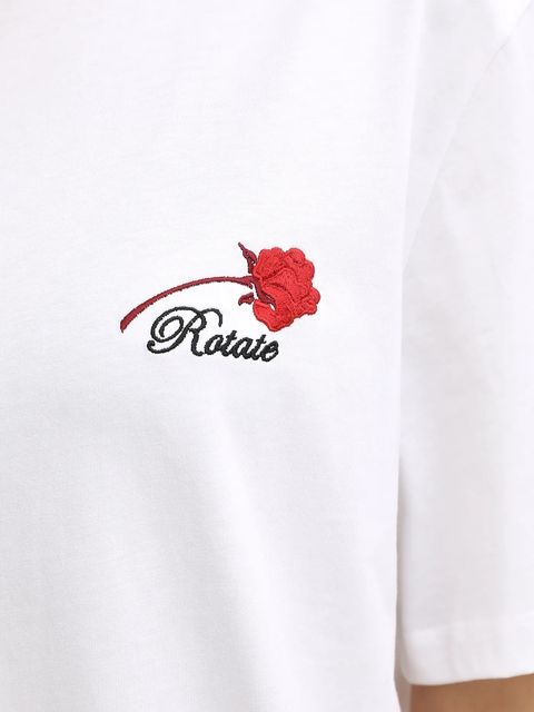 Rotate t-shirt bawełniany damski kolor biały 114722400