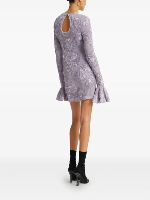 ROTATE BIRGER CHRISTENSEN floral mesh dress - Purple