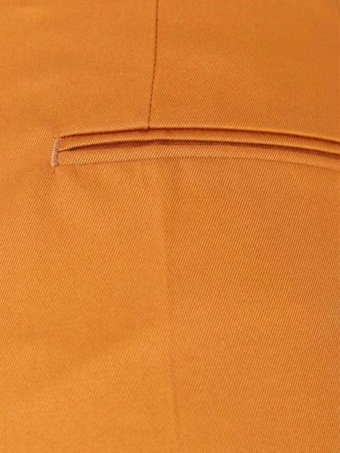 Marni logo-patch pressed-crease trousers - Orange