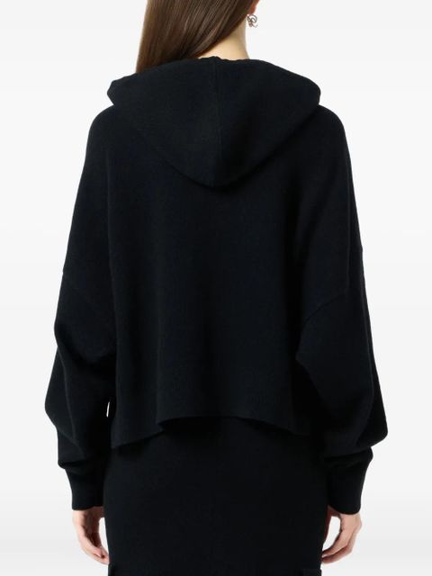 Blumarine crystal-embellished hoodie - Black