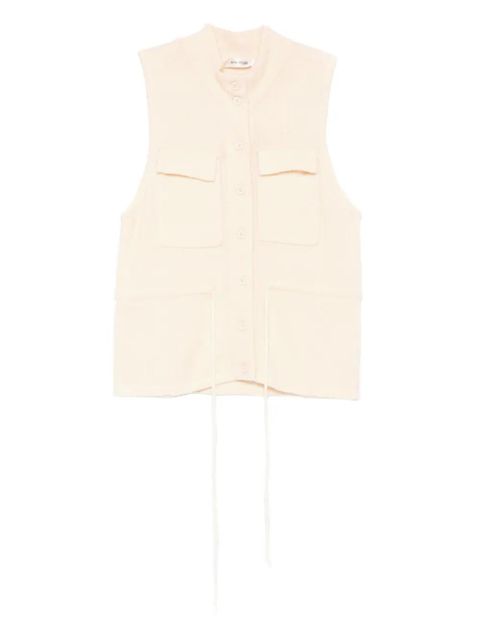 Aya Muse flap-pocket button-up vest - Neutrals - zdjęcie produktu nr 1