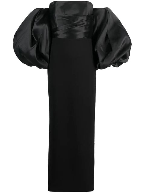 Solace London Carmen off-the-shoulder gown - Black - zdjęcie produktu nr 1