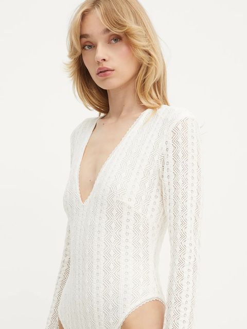 BOSS Orange body damskie kolor beżowy 50543555