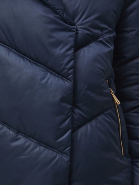 Medicine kurtka damska kolor granatowy zimowa oversize