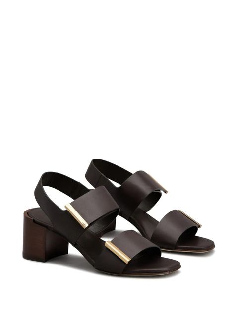 Tod's 55mm leather sandals - Brown