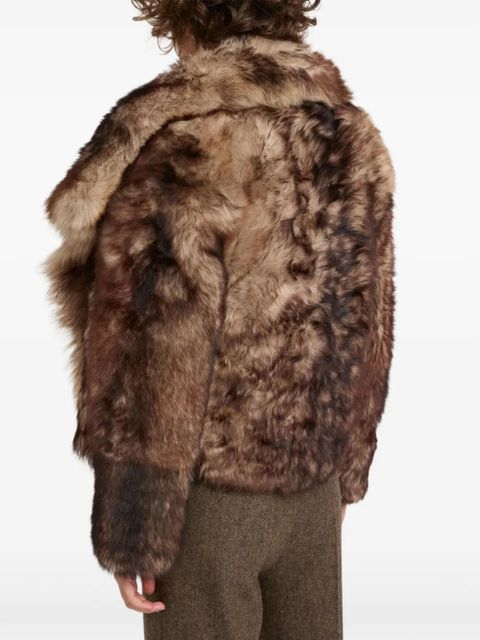 Yves Salomon shearling jacket - Brown