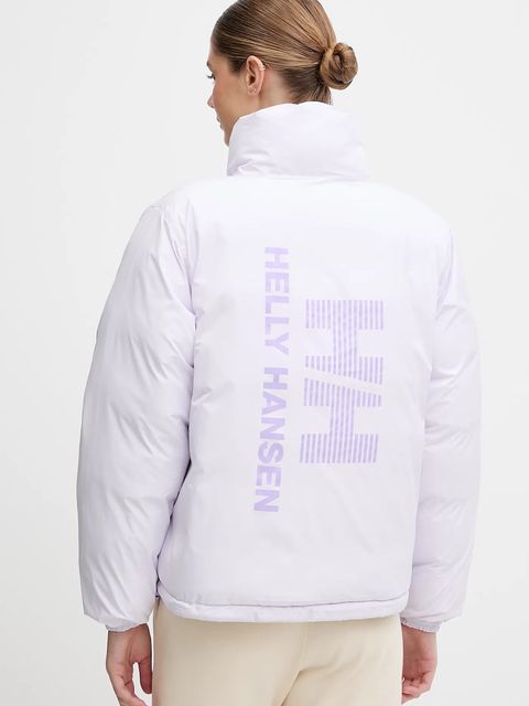 Helly Hansen kurtka dwustronna YU 23 REVERSIBLE PUFFER damska kolor zielony zimowa oversize 54061