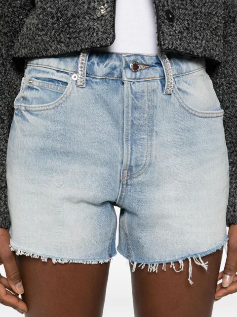 Alexander Wang frayed shorts - Blue