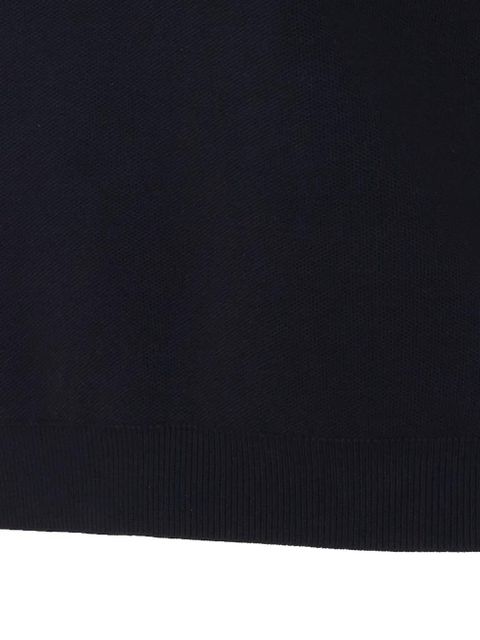 Essentiel Antwerp sleeveless embellished shoulders polo top - Black