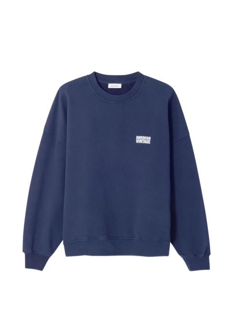 American Vintage Plizzy long-sleeve sweatshirt - Blue - zdjęcie produktu nr 1
