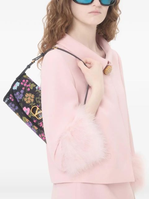 Valentino Garavani small DeVain Papier Floral shoulder bag - Black - zdjęcie produktu nr 2