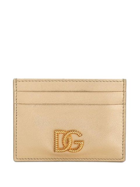 Dolce & Gabbana logo cardholder - Gold - zdjęcie produktu nr 1