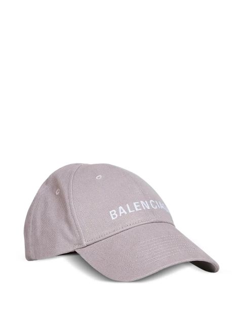 Balenciaga logo-embroidered baseball cap - Grey