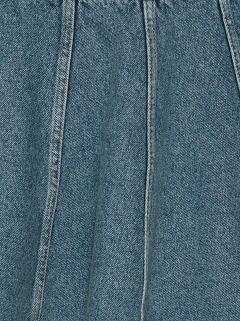 ROTATE BIRGER CHRISTENSEN pleated denim mini skirt - Blue