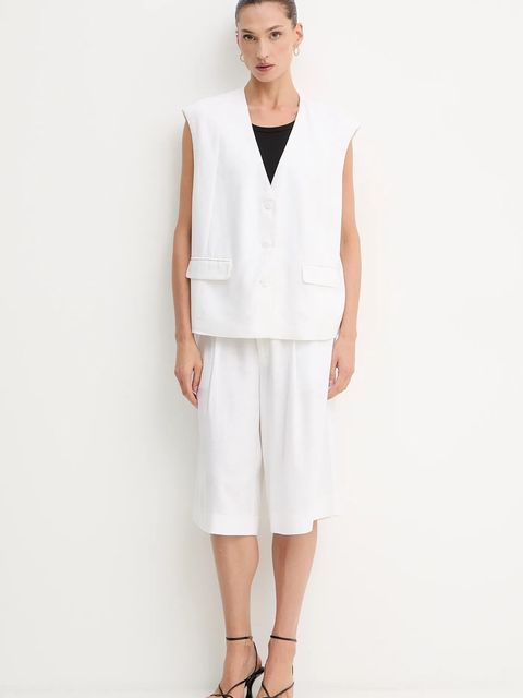 Gestuz kamizelka z domieszką lnu