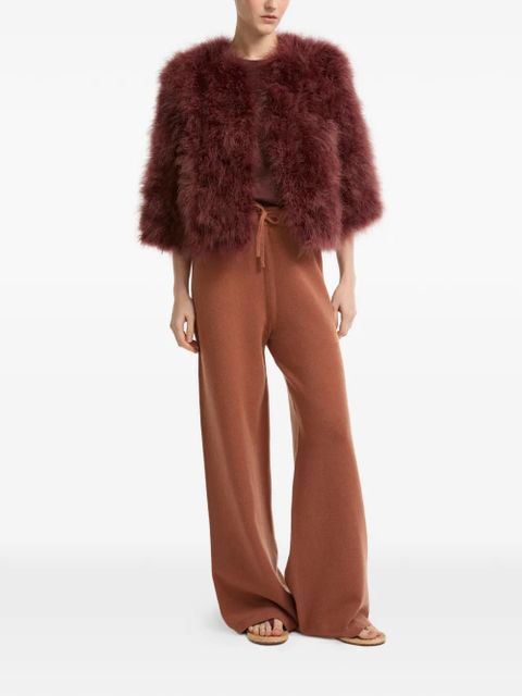 Yves Salomon hook-and-eye-fastening jacket - Red - zdjęcie produktu nr 2