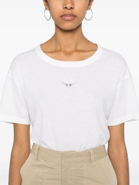 Zadig&Voltaire Marta wings-appliqué T-shirt - White